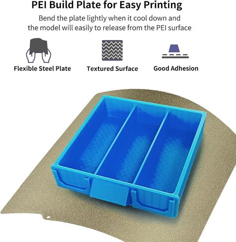 Double Sided PEI Sheet 220x220mm, Flexible PEI Build Plate with Magnetic Plate for Artillery Genius for Anycubic Mega Pro/Mega S/Anet A6/A8/Wanhao Duplicator i3/Duplicator 6/Tronxy X2 in Saudi Arabia