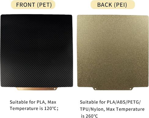 Double Sided PEI Sheet 220x220mm, Flexible PEI Build Plate with Magnetic Plate for Artillery Genius for Anycubic Mega Pro/Mega S/Anet A6/A8/Wanhao Duplicator i3/Duplicator 6/Tronxy X2 in Saudi Arabia