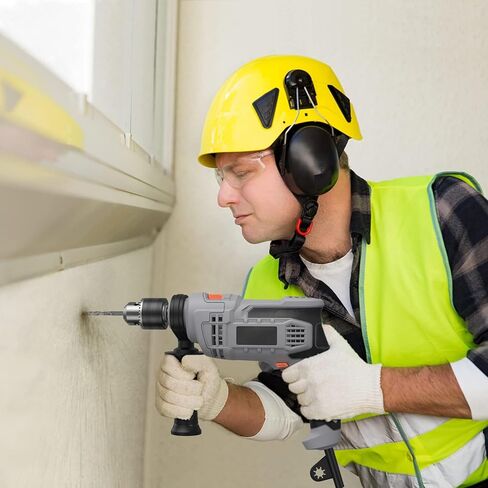 مثقاب كهربائي 850 وات، مثقاب مطرقي 7 أمبير، مثقاب مطرقي كهربائي 1/2 بوصة مع 3000 دورة في الدقيقة، سرعة متغيرة، 10 رؤوس مثقاب، للأرضيات الخرسانية والجدران والطوب والحجر in Kuwait