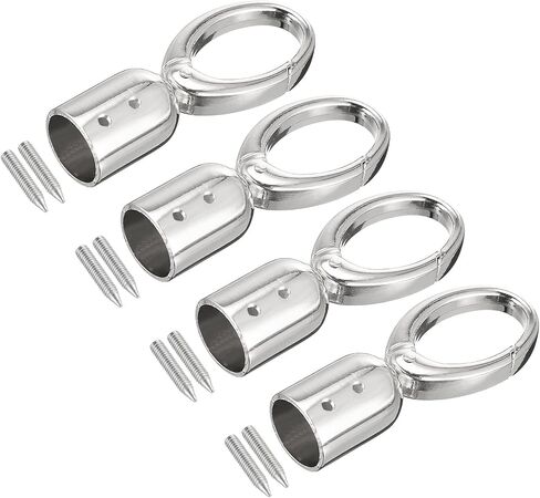 uxcell Cord End Cap, 4Pcs 0.71"/18mm End Cap Barrel Beads Terminators Cord Finding for Tassel Jewelry Making Bag Strap DIY, Bronze in Saudi Arabia