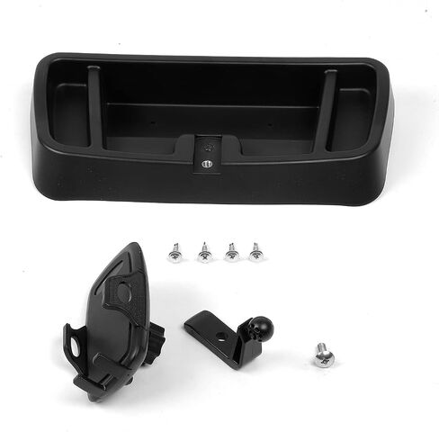 حامل هاتف Hoolcar حامل راديو متعدد الوظائف للهاتف الخلوي ووكي توكي لملحقات 1997-2006 Jeep Wrangler TJ، أسود in Saudi Arabia