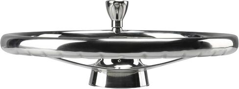 NovelBee 3 Spoke Stainless Steel Boat Steering Wheel 13-1/2" with Control Knob and Cap in Saudi Arabia