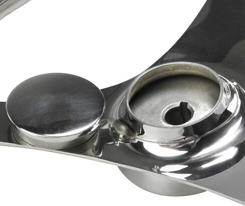 NovelBee 3 Spoke Stainless Steel Boat Steering Wheel 13-1/2" with Control Knob and Cap in Saudi Arabia