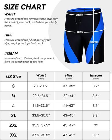 ملابس سباحة Runhit للرجال بعامل حماية من الأشعة فوق البنفسجية 50+ ملابس سباحة صلبة للسباقات التنافسية والتدريب أسود أزرق L in Kuwait