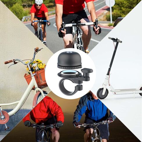 AirTag Bike Mount Hidden| Bike Bell for Apple Air Tag| Bicycle Loud Sound Brass Bells for Road Mountain Bike Handlebars Adults| Does Not Include Air Tag in Saudi Arabia