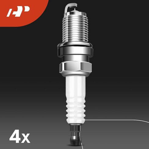 مجموعة A-Premium مكونة من 4 ملفات إشعال وشمعات إشعال إيريديوم متوافقة مع تويوتا كامري كورولا هايلاندر ماتريكس RAV4 سولارا وسيون tC xB ولكزس HS250h وبونتياك فيبي، 2.4 لتر in Kuwait