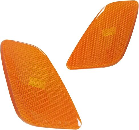 Left+Right Front Fender Side Marker Lights Lamps Assembly Compatible with 1997-2006 Jeep Wrangler TJ Marker Turn Signal Parking Lights Lamps Housing 55155629AC 55155628AC(Amber Lens) in Kuwait