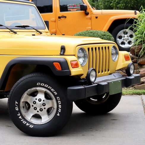 Left+Right Front Fender Side Marker Lights Lamps Assembly Compatible with 1997-2006 Jeep Wrangler TJ Marker Turn Signal Parking Lights Lamps Housing 55155629AC 55155628AC(Amber Lens) in Kuwait