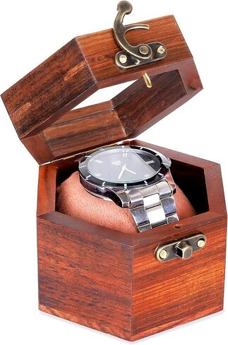 Extra Large Superior Rosewood Honeycomb Watch Box Display Case Holder Collector Organizer for Men, Men's Vintage Watch Storage Box to Store and Keep your Watches Safe and Sophisticated. in Saudi Arabia
