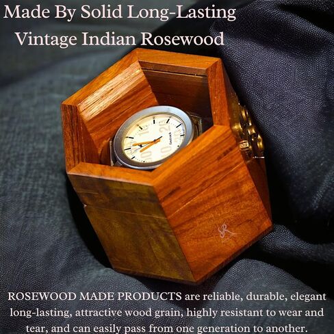 Extra Large Superior Rosewood Honeycomb Watch Box Display Case Holder Collector Organizer for Men, Men's Vintage Watch Storage Box to Store and Keep your Watches Safe and Sophisticated. in Saudi Arabia