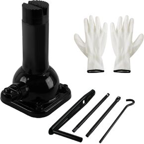 جاك حلزوني لسيارة Ford F150 Chevy Silverado Doge Ram مقابس لولبية لسيارة Toyota Land Cruiser Prado، جاك سيارة بسعة 2 طن (4000 رطل) لرفع السيارة أو حامل الرافعة، 7.08 بوصة - 15.35 بوصة in Kuwait