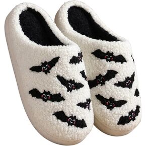 شباشب الهالوين اللطيفة للنساء مثالية ناعمة من القطيفة ومريحة ودافئة سهلة الارتداء شباشب يقطين الهالوين للنساء شباشب منزلية زغبية داخلية للنساء والرجال شرائح مسطحة غير قابلة للانزلاق in Kuwait