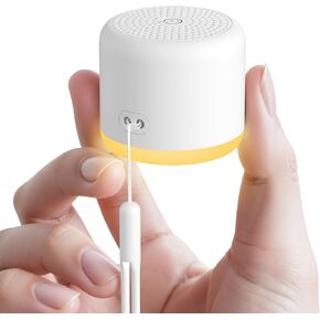 آلة ضوضاء بيضاء مع ضوء ليلي، 18 صوتًا مهدئًا، آلة صوت محمولة للأطفال البالغين، آلة صوت صغيرة للسفر للنوم مع مؤقت للذاكرة، هدية مكتب الفندق in Kuwait