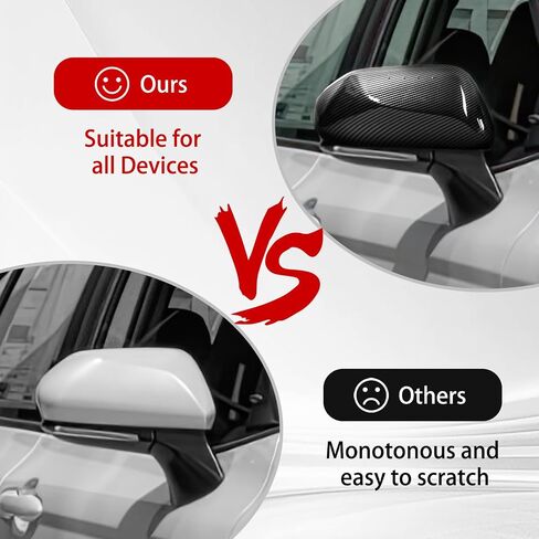 Side mirror covers compatible with Toyota Camry Accessories,Side Rearview Mirror Guard Cover compatible with Toyota Camry Accessories 2018-2025(Glossy Black) in Saudi Arabia