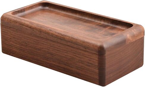 Jewelry Organizer Box Jewelry Storage Box Portable Keepsake Gift Box Watch Ring Tray Jewelry Case Trinket Box for Ear, Dark Wood Color in Saudi Arabia
