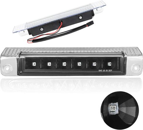 PM PERFORMOTOR LED 3rd Third Brake Light High Mount Stop Light Compatible with Chevy Express/GMC Savana 03-17,Chrome Housing/Clear Lens in Saudi Arabia