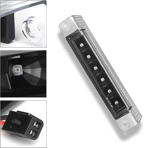 PM PERFORMOTOR LED 3rd Third Brake Light High Mount Stop Light Compatible with Chevy Express/GMC Savana 03-17,Chrome Housing/Clear Lens in Saudi Arabia