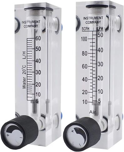 8mm Push To Connect Water Gas Air Float Flowmeter Panel Type Rotameter with Control Valve(Gas 5-30LPM) in Saudi Arabia