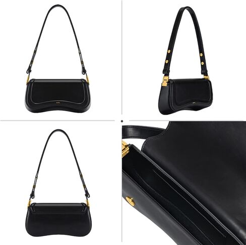 JW PEI Women's Joy Shoulder Bag - Black Card Holder - Black in Saudi Arabia