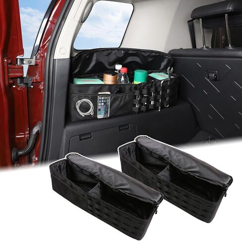 Aunginsy Car Trunk Organizer Compatible with Toyota FJ Cruiser 2007-2021 Trunk Storage Box Left and Right Backseat Hanging Organizer Storage Bag Multi-Compartment Oxford Cloth Space Saving Accessories in Saudi Arabia