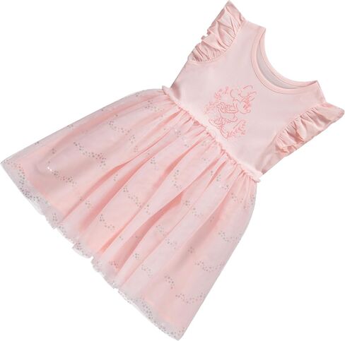 Disney Minnie Mouse Girls Dress - Fastasy Dress Up Playwear for Girls - Everyday Fashion Dress Gown with Tulle in Saudi Arabia