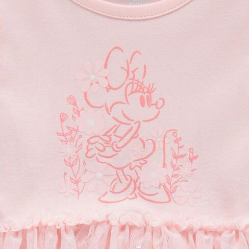 Disney Minnie Mouse Girls Dress - Fastasy Dress Up Playwear for Girls - Everyday Fashion Dress Gown with Tulle in Saudi Arabia