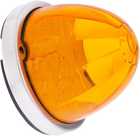 United Pacific 39596 17LED Watermelon Flush Mount Cab Light Kit w/Low Profile Bezel, Epoxy Coated, Sealed Housing - Amber LED/Amber Lens – ONE Unit in Saudi Arabia