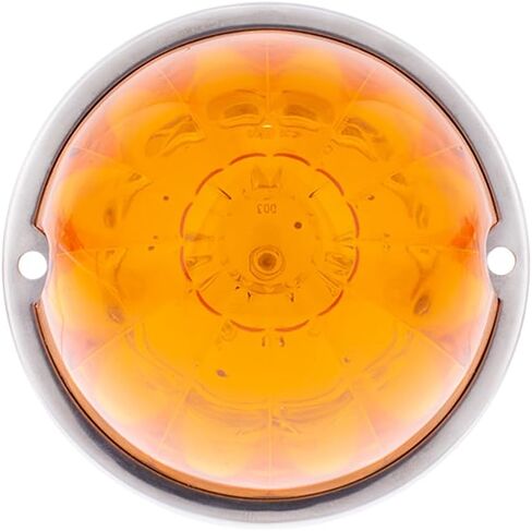 United Pacific 39596 17LED Watermelon Flush Mount Cab Light Kit w/Low Profile Bezel, Epoxy Coated, Sealed Housing - Amber LED/Amber Lens – ONE Unit in Saudi Arabia