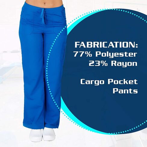 بنطال M&M SCRUBS النسائي فائق النعومة، مريح ومطاط، مناسب للصغار 9118 in Kuwait