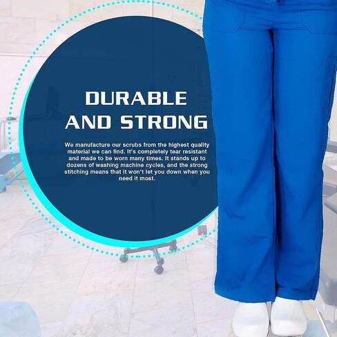 بنطال M&M SCRUBS النسائي فائق النعومة، مريح ومطاط، مناسب للصغار 9118 in Kuwait