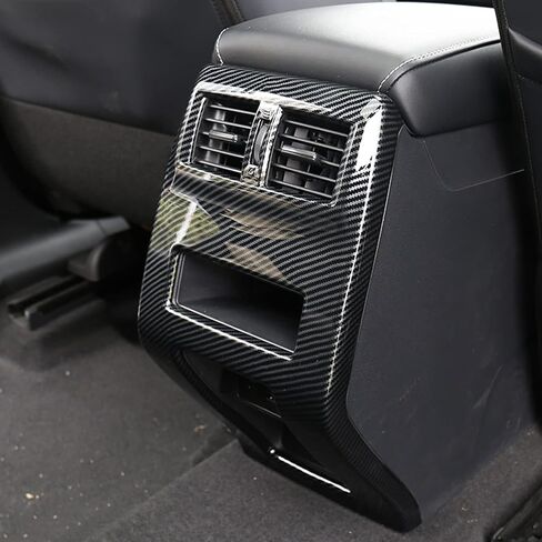 CTH for Mitsubishi Outlander 2022-2025 Center Gear Shift Knob Decorative Cover Car Accessories 1pc (Carbon Fiber Black) in Saudi Arabia