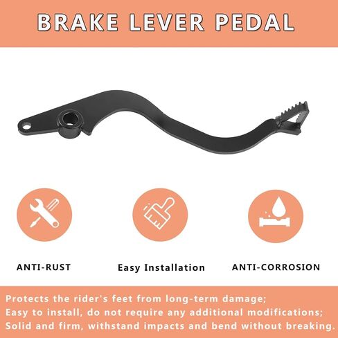 Motorcycle Brake Pedal Foot Lever Replacement for Kawasaki KLR650 KLR 650 2022-2024 Brake Lever Pedal (Black) in Saudi Arabia