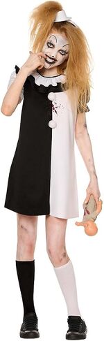 Spirit Halloween Terrifier Kids Little Pale Girl Costume, Officially Licensed in Saudi Arabia