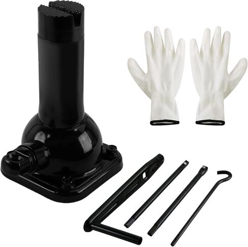 جاك حلزوني لسيارة Ford F150 Chevy Silverado Doge Ram مقابس لولبية لسيارة Toyota Land Cruiser Prado، جاك سيارة بسعة 2 طن (4000 رطل) لرفع السيارة أو حامل الرافعة، 7.08 بوصة - 15.35 بوصة in Kuwait