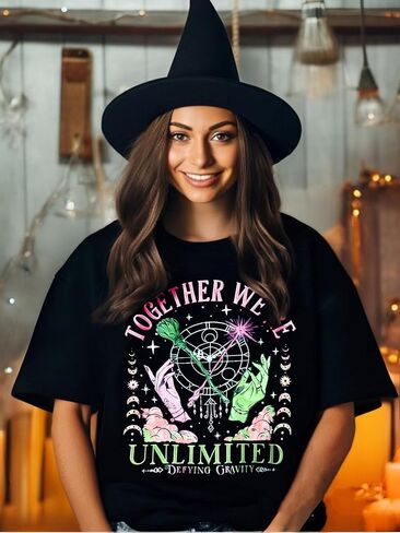 Musical Shirt for Women Witch Shirt Musical Movie Fan Gifts Tee Together We're Unlimited Casual Short Sleeve Tops in Saudi Arabia