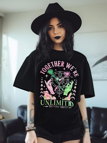 Musical Shirt for Women Witch Shirt Musical Movie Fan Gifts Tee Together We're Unlimited Casual Short Sleeve Tops in Saudi Arabia