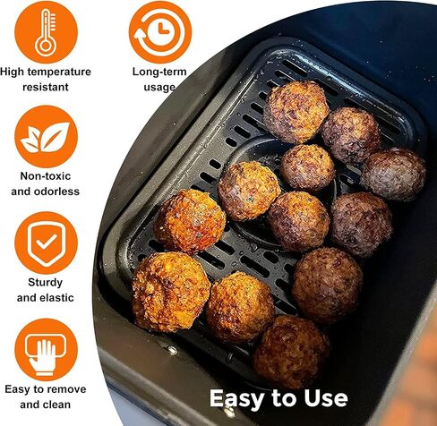 مقلاة شواء الهواء لـ Ninja Foodi AD350CO DZ401 DZ550 10 Quart DZ071 7 Quart 6 in 1 FlexBasket Air Fryer، استبدال مقلاة الهواء هش لوحة ملحقات صينية لوحة الشواية، آمنة للاستخدام في غسالة الأطباق in Kuwait