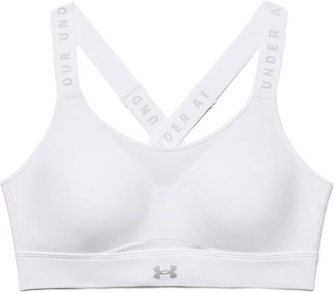 Under Armour Womens Infinity High Impact Sports Bra, (002) Black / / Black, Small D-DD in Kuwait
