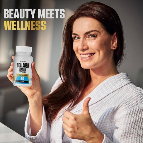 Collagen Peptides Capsu;ES, 1000 mg, Hair Skin Nails and Joint Support, 30 Servings in Saudi Arabia