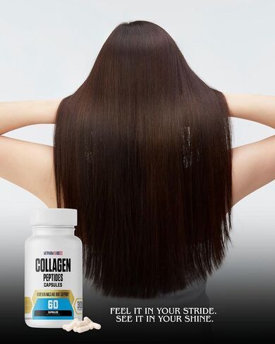 Collagen Peptides Capsu;ES, 1000 mg, Hair Skin Nails and Joint Support, 30 Servings in Saudi Arabia