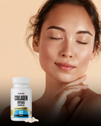 Collagen Peptides Capsu;ES, 1000 mg, Hair Skin Nails and Joint Support, 30 Servings in Saudi Arabia