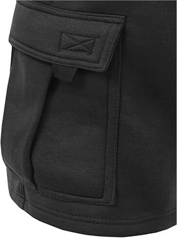 Men's Elastic Waist Fleece Cargo Shorts in Saudi Arabia