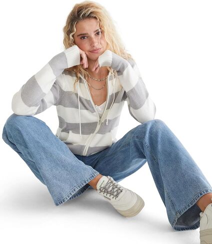 AEROPOSTALE Women's Long Sleeve Hooded Cardigan in Saudi Arabia