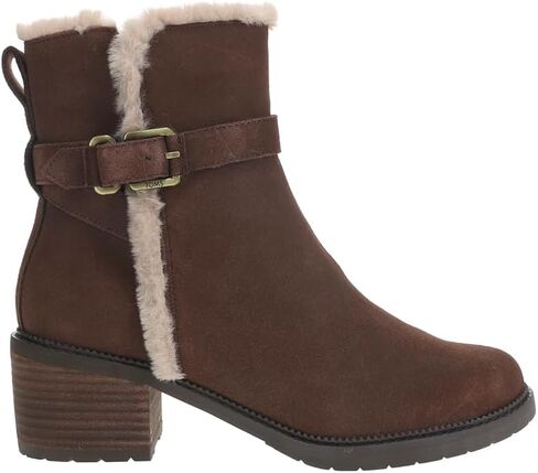 TOMS Womens Hailey Ankle Casual Boots Ankle Low Heel 1-2" - Brown in Saudi Arabia