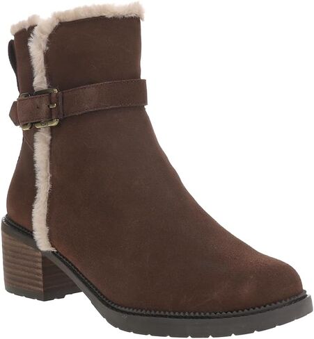 TOMS Womens Hailey Ankle Casual Boots Ankle Low Heel 1-2" - Brown in Saudi Arabia