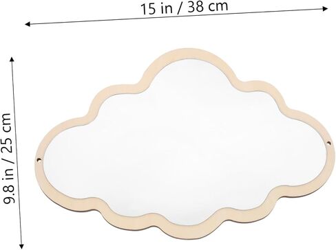 Mirror Cloud Wooden Mirror Nordic Decorative Shatterproof Wall Sticker Decoration in Saudi Arabia