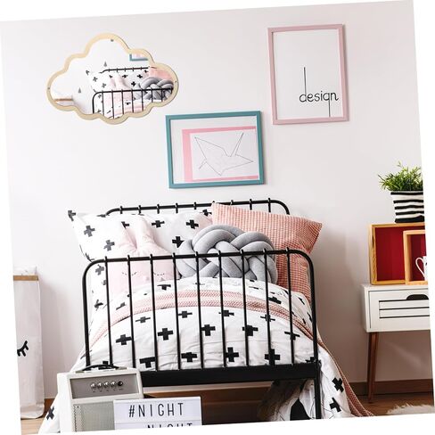 Mirror Cloud Wooden Mirror Nordic Decorative Shatterproof Wall Sticker Decoration in Saudi Arabia
