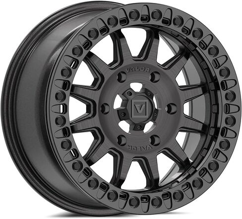 15x7 Valor Offroad V09 عجلة UTV بالفحم المصقول 6x5.5 (40 مم) in Kuwait