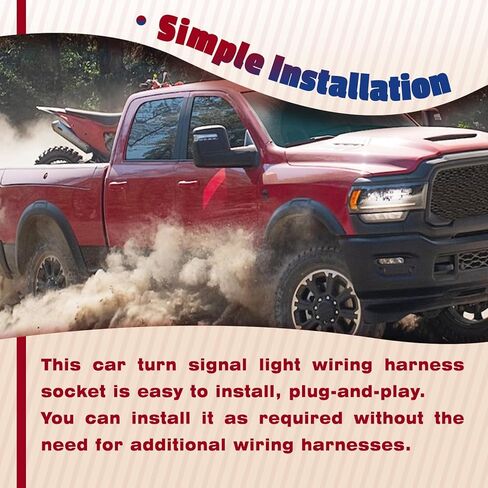 بدوره أضواء الإشارة موصل ضفيرة التوصيل الأسلاك تسخير صالح ل دودج رام 2500 2007-2009 ، ل 55277303AA 55277302AB 55277302AC in Kuwait