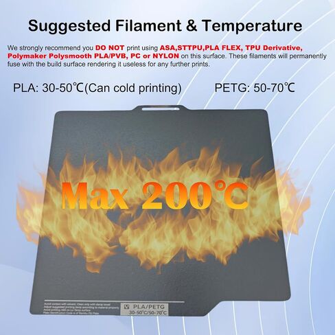 Panda Build Plate CryoGrip Pro Glacier Build Plate for Bambu Lab P1S P1P X1C X1E A1 3D Printers, Double-Sided Fine Textured Spring Steel Sheet, Firm Adhesion, 257x257mm in Saudi Arabia